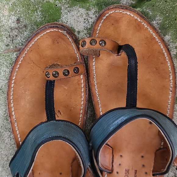 Rare Golden Goose by K. Jacques St-Tropaz T strap leather sandals. Sz 40… - Picture 4 of 16